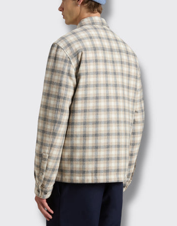 Wool check alaskan skirt jacket - 4