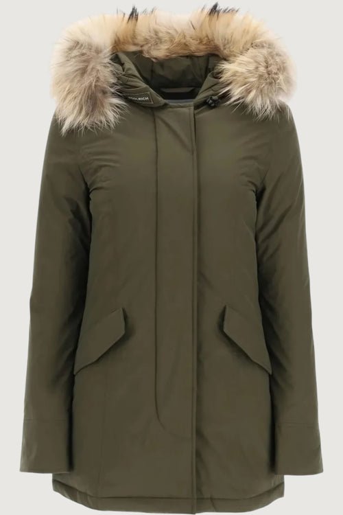 Luxury arctic racoon parka