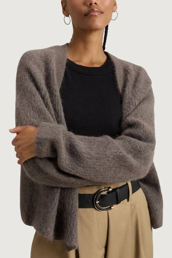 Soft alpaca cardigan - 4