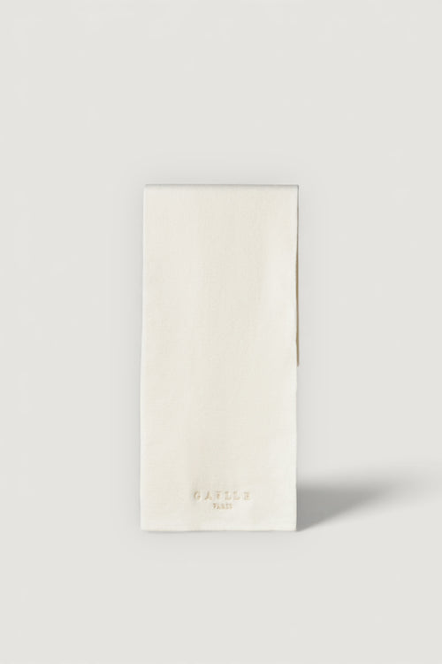 Sciarpa con logo ricamato in tono