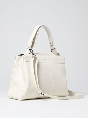 Borsa a spalla media sveva soft in pelle con traco - 5