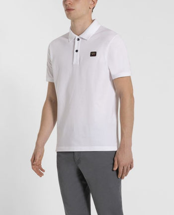 Polo base cotone bianco - 4