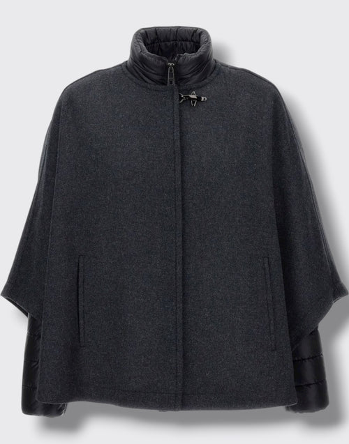 Cappetta double, stacc. trap. righe