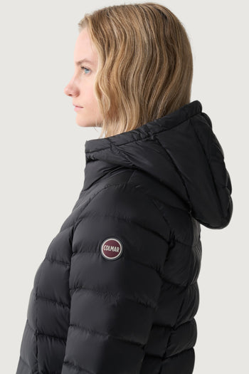 Piumino a trapezio con cappuccio - 3