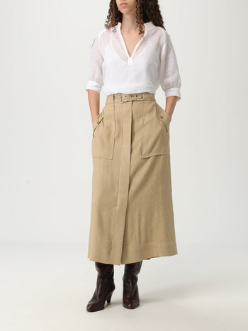 Gonna lino viscosa stretch sostenibile - 2