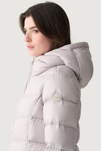 Piumino lungo opaco con cappuccio - 2