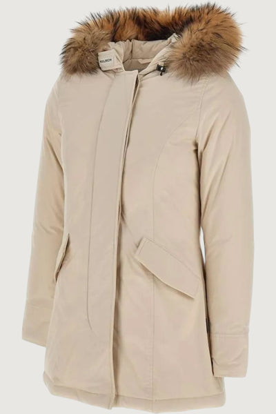 Luxury arctic racoon parka