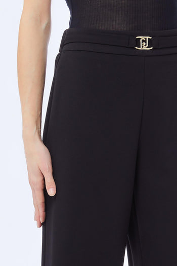 Pant.flare cropped elastic h.w - 3