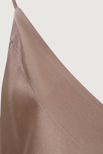 Shiny stretch silk satin top - 2