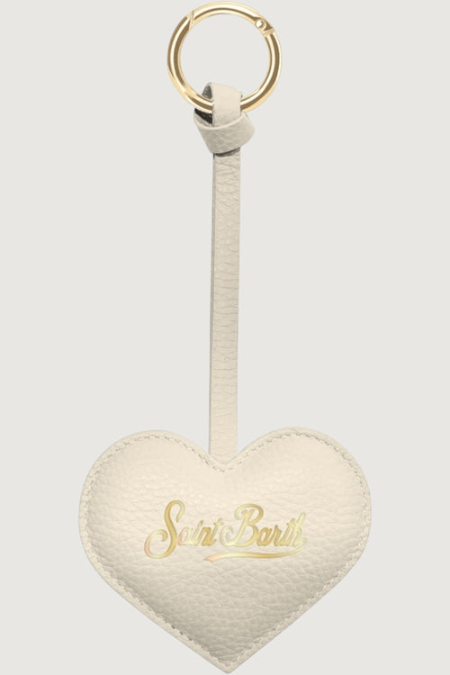 Bag charm leather heart 10