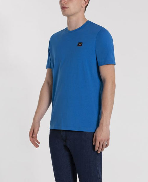 T shirt base cotone blu chiaro