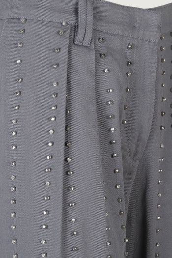 Penny pantalone cotone ricamo - 2