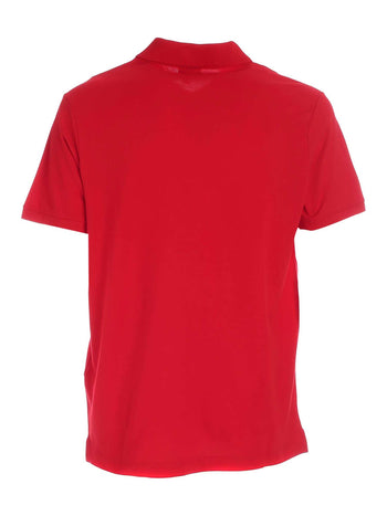Rossa con dettaglio logo polo base cotone rosso - 2