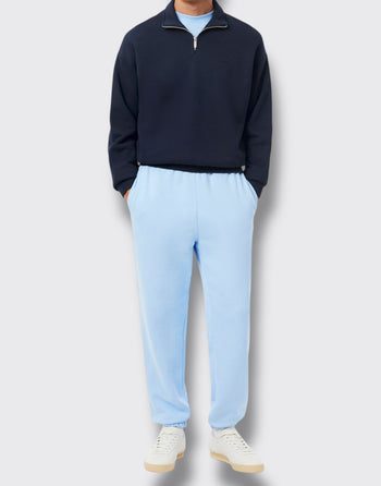 Felpa mezza zip loose fit - 3