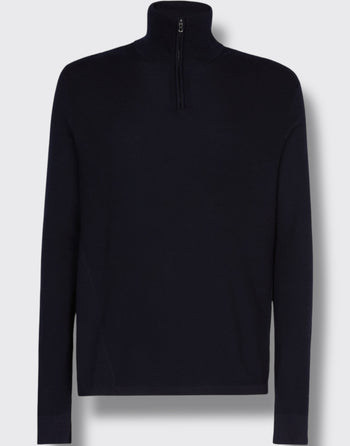 Waffle half zip turtle neck - 3