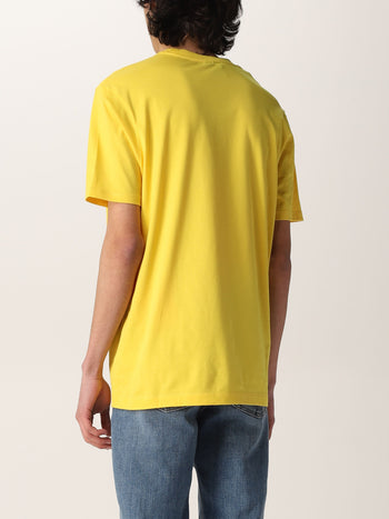 T shirt base cotone giallo - 2