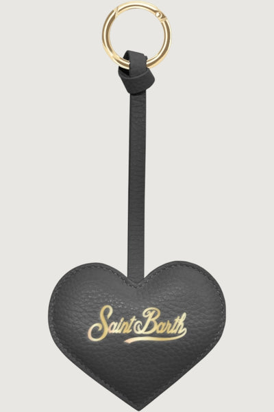 Bag charm leather heart 00