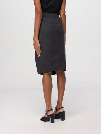 Gonna longuette con pizzo - 2