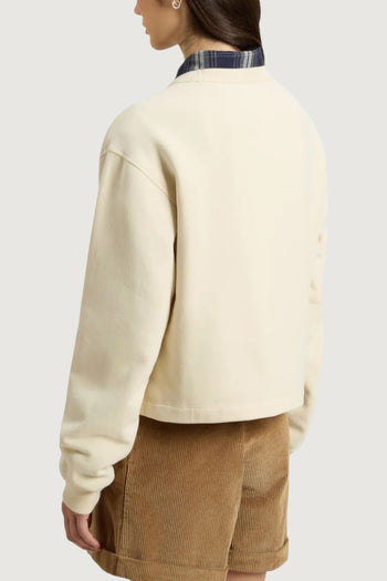 Mixed fleece crewneck - 4