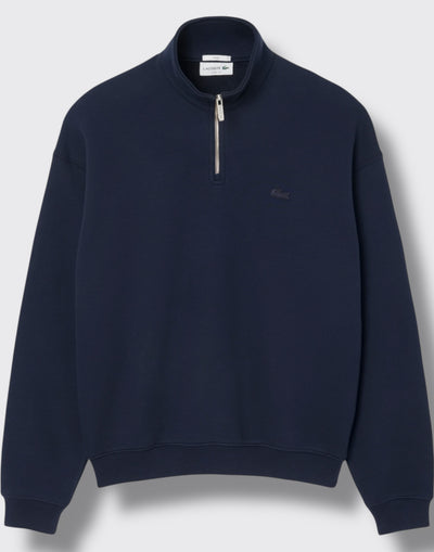 Felpa mezza zip loose fit