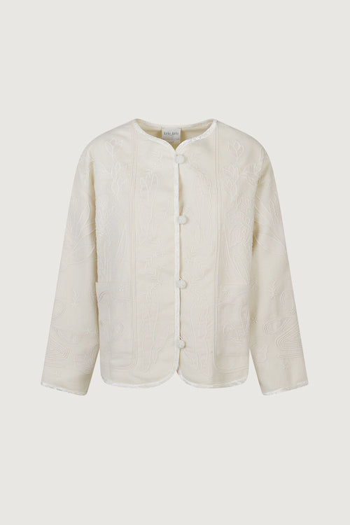 Iris velvet wool tweed blouson