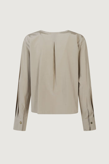 Chic taffetta saharienne shirt - 3