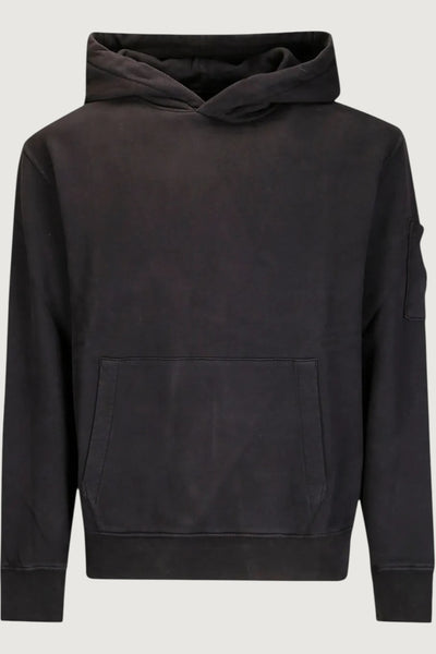 Sweatshirtsweat hooded  in diagonal fleece